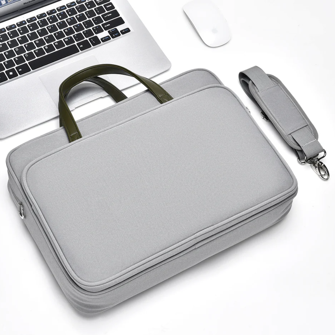 תיק למחשב נייד "15.6" דגם Ari בצבע אפור – תמונה 2