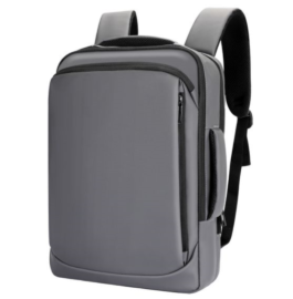 תיק גב למחשב נייד דגם noam בצבע אפור