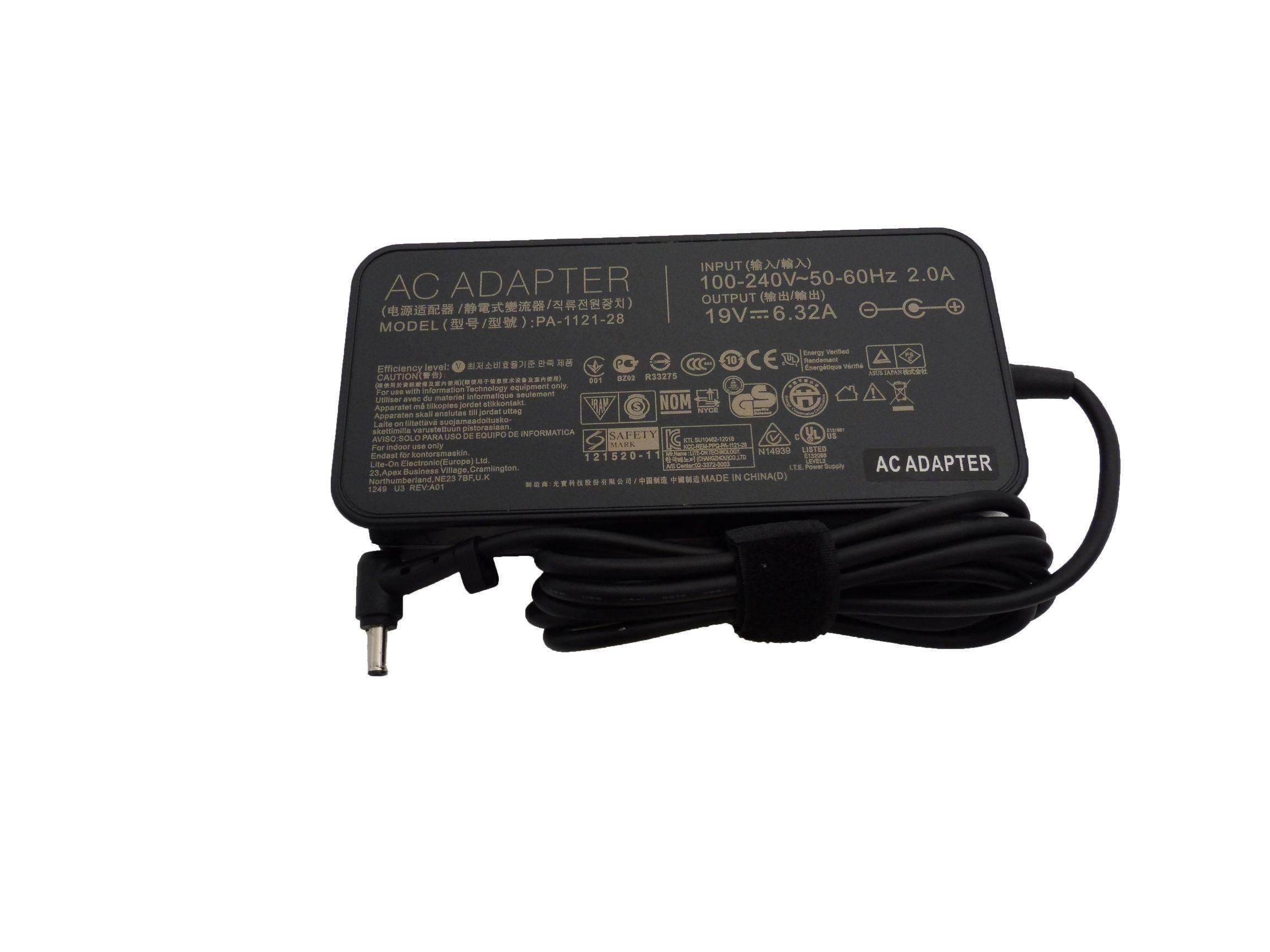 תמונה של מטען מקורי למחשב נייד Asus 19.5V/6.32A 4.5*3.0