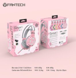 אוזניות גיימינג FANTECH HG11 לבנות