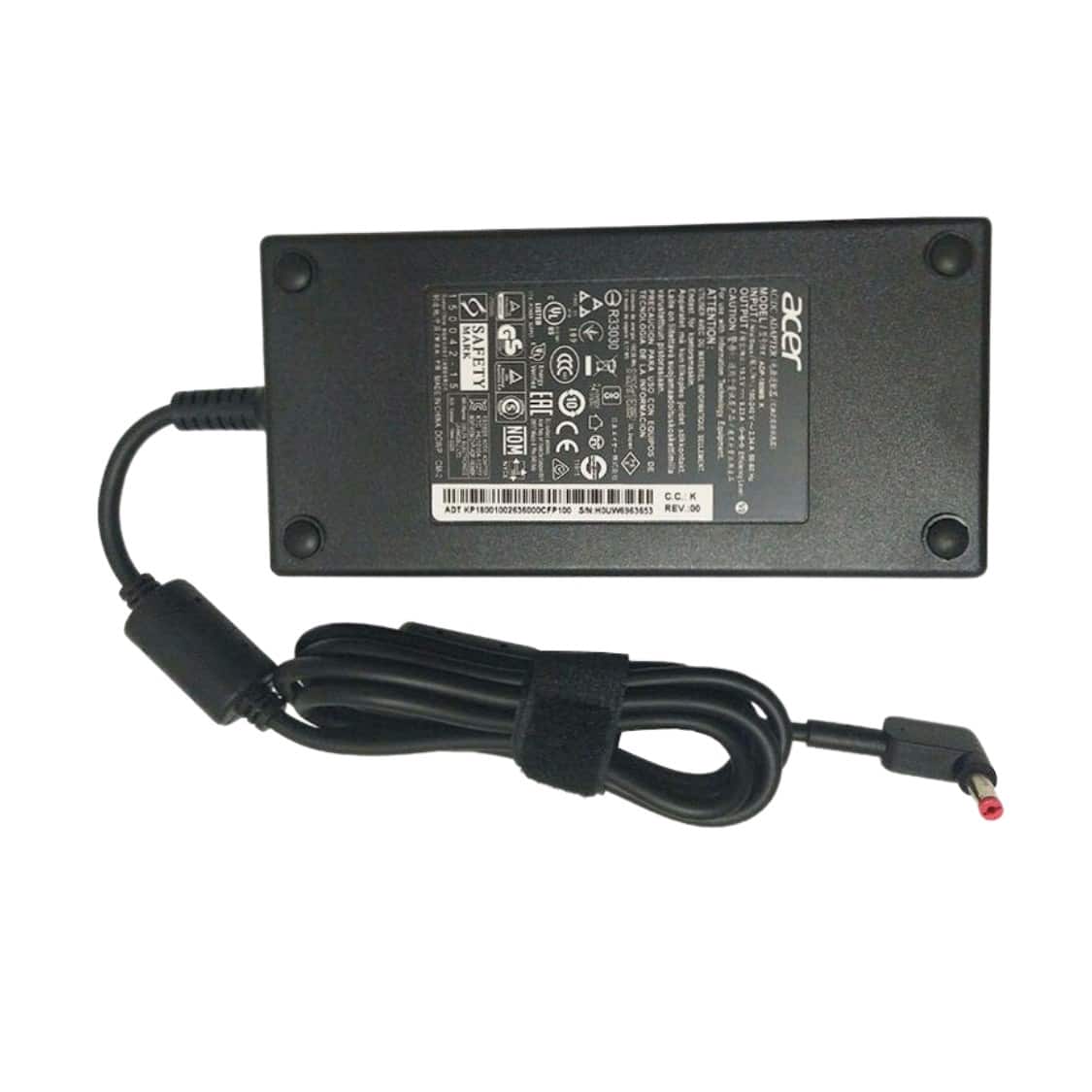 מטען למחשב נייד ACER אייסר מקורי 19.5V 9.23A 180W 300 PT315-52-73S0 RTX 2070