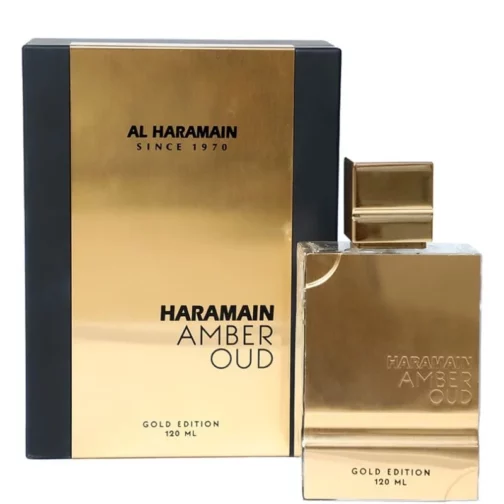 בושם של חברת AL HARMAIN דגם: Amber Oud Gold Al Haramain Amber Oud Gold- 120ml