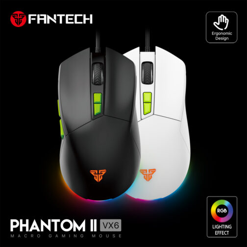 תמונה של עכבר גיימינג חוטי Fantech VX6 שחור