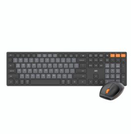 סט מקלדת ועכבר אלחוטי שחור מבית Fantech דגם WK895 עם חריטה בעברית