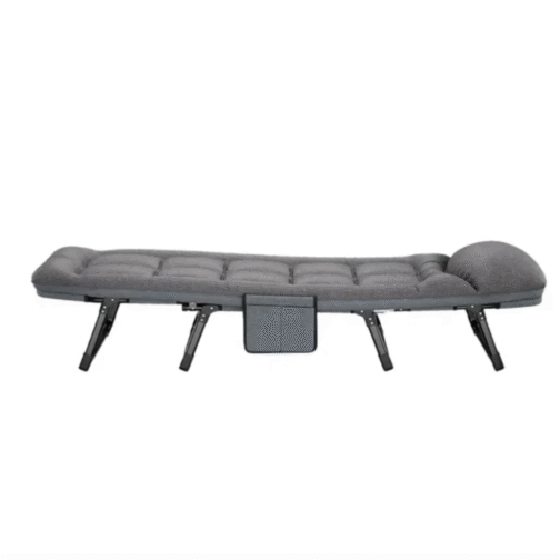 ⁦Green Lion Foldable Camping Bed בצבע אפור⁩ – תמונה ⁦2⁩