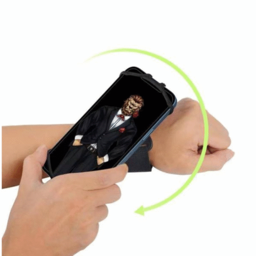 ⁦Green Lion Detachable Sports Armband בצבע שחור⁩ – תמונה ⁦2⁩