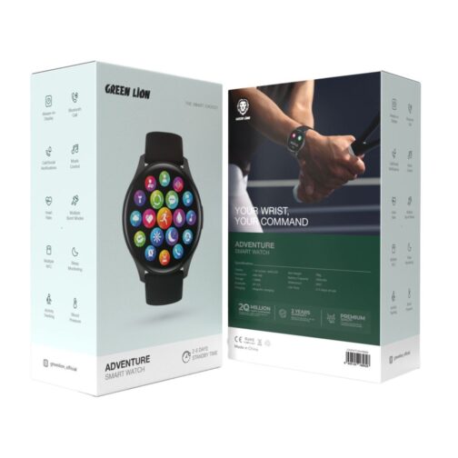 ⁦green lion שעון חכם דגם Infinite Pro בצבע שחור⁩ – תמונה ⁦2⁩