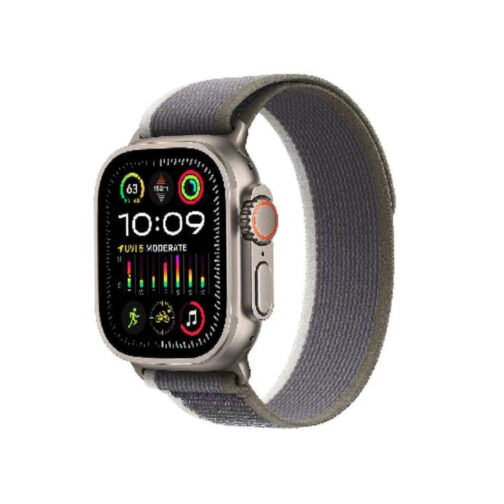Green Lion Trail Loop Nylon Strap בצבע ירוק כהה&ואפור