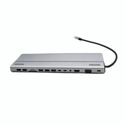 ל- 3XUSB3.0/ 4XUSB2.0/ Type C-PD Hdmi/ TF/ SD/ Audio/ RJ45/ VGA  Wireless Charging