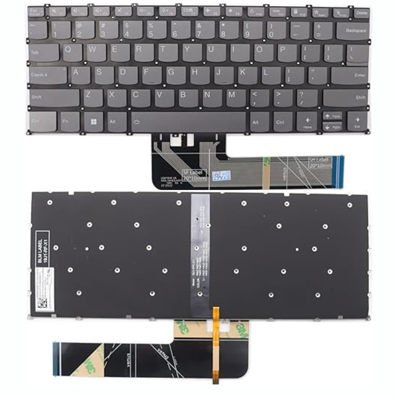 מקלדת למחשב נייד Lenovo flex 5-14iil05 / thinkbook 14 G4/ 3-14/ slim 7-14 backlight