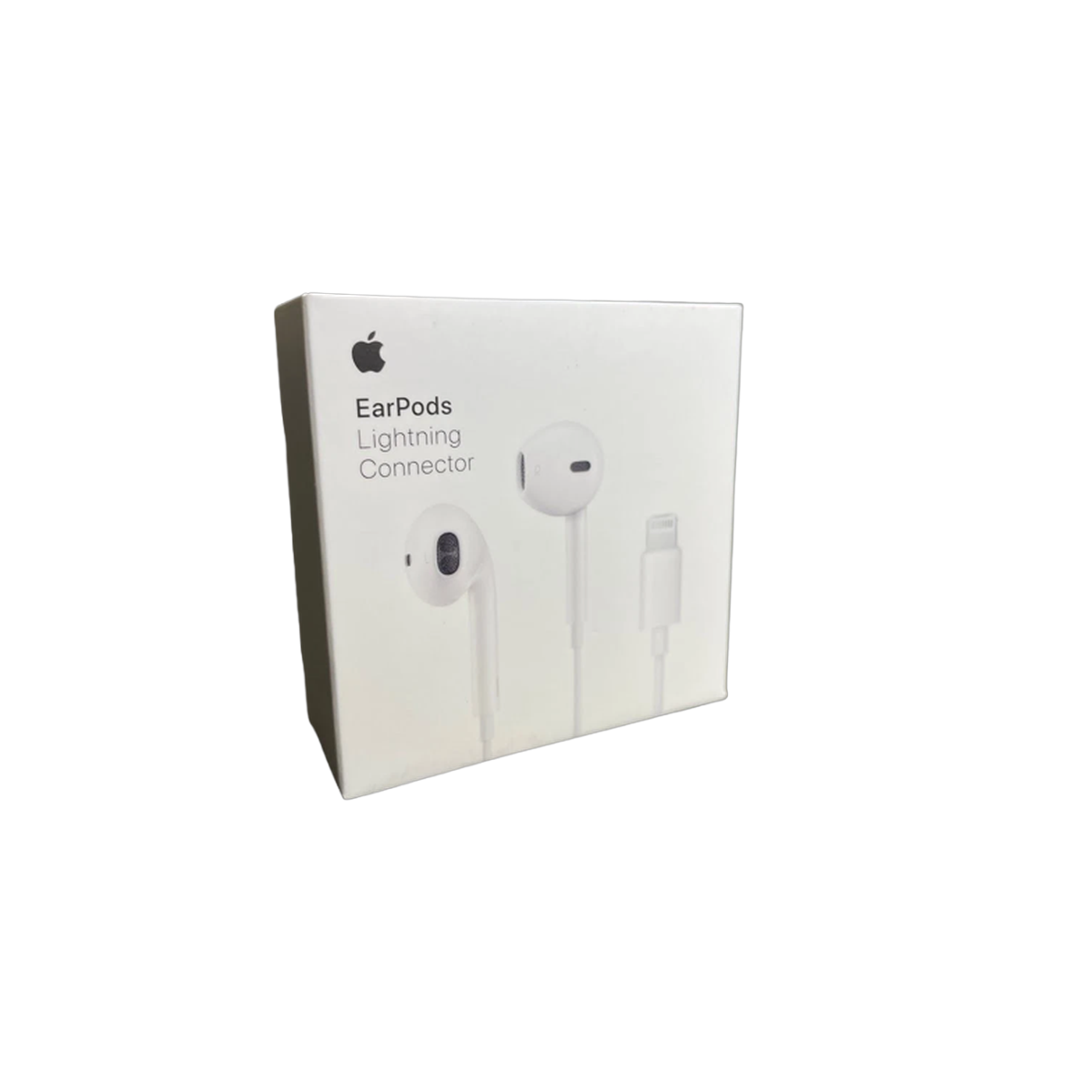 אוזניות Apple EarPods מקוריות חיבור Lightning - רקע שקוף