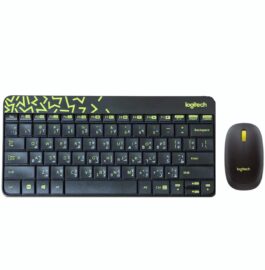 סט מקלדת ועכבר אלחוטי Logitech MK240 עם חריטה בערבית