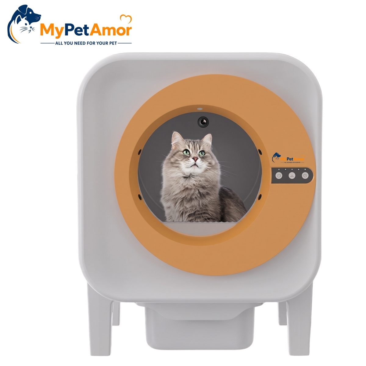 שירותים חכמים אוטומטיים לחתול MyPetAmor Amor X25C עם מצלמה