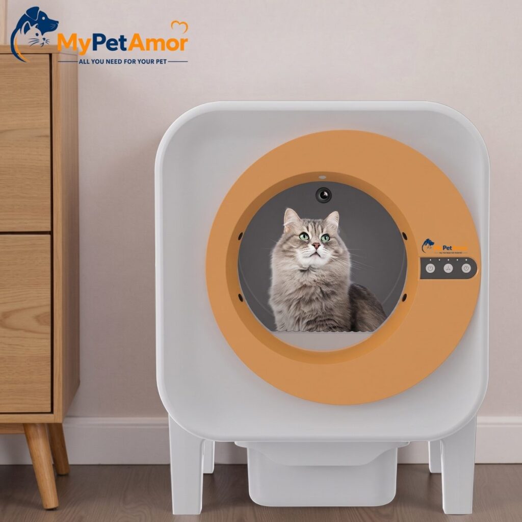 שירותים חכמים אוטומטיים לחתול MyPetAmor Amor X25C עם מצלמה