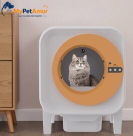 שירותים חכמים לחתולים מבית MyPetAmor דגם Amor X25C עם מצלמה