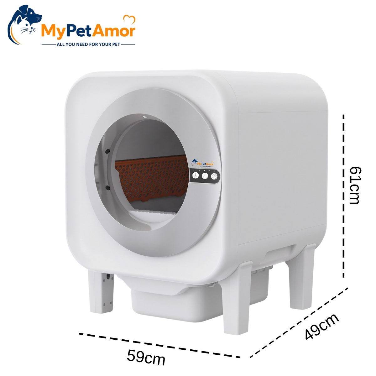 שירותים חכמים אוטומטיים לחתול MyPetAmor Amor X25C עם מצלמה